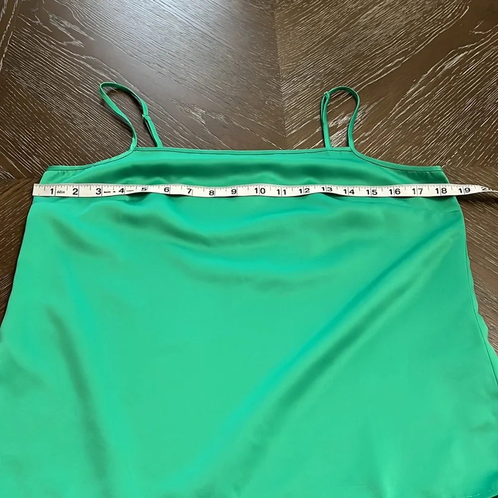 NWT J. Crew silky green (bright patina) cami top Size S